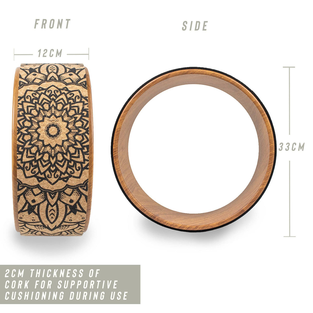 Myga Cork Yoga Wheel