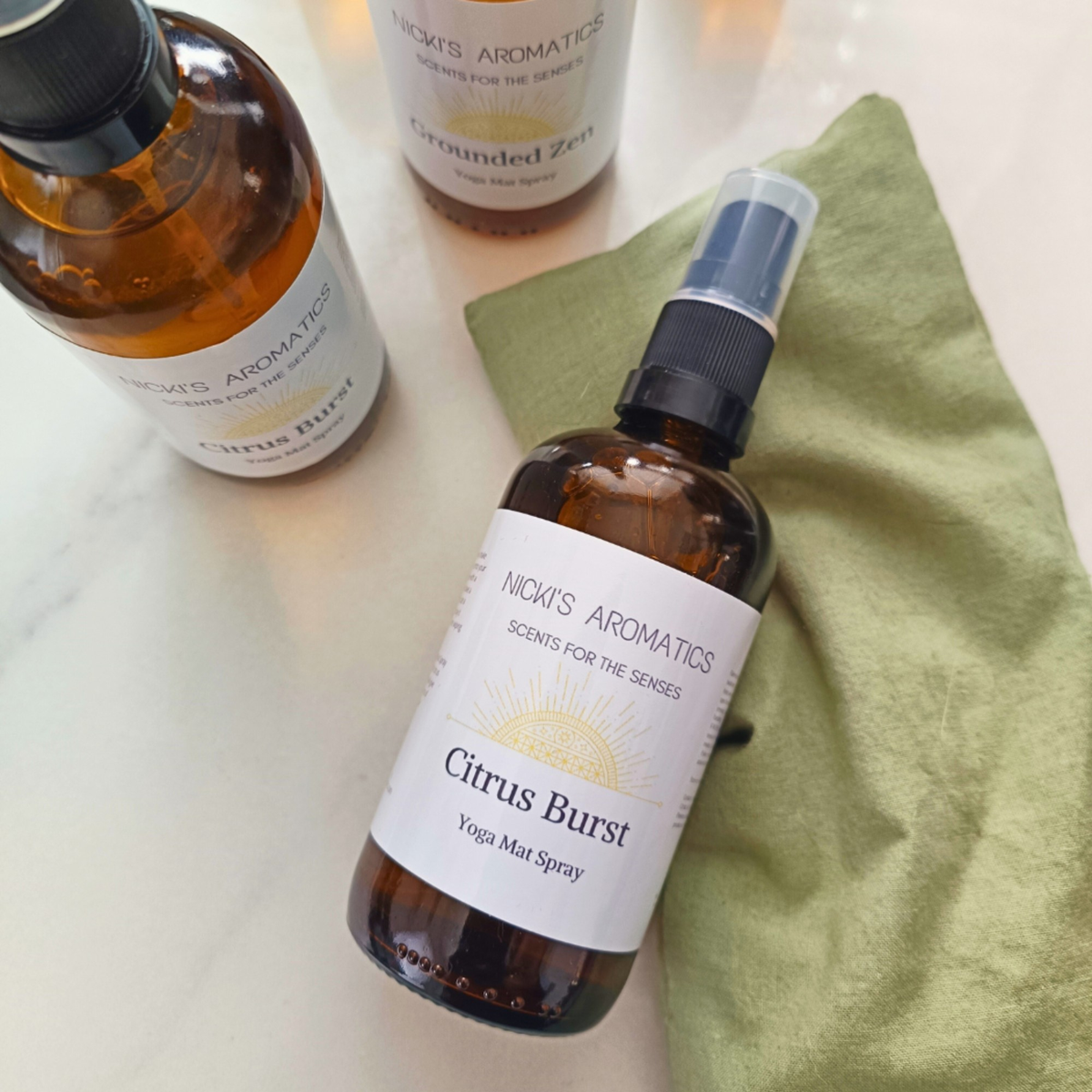 Natural Yoga Mat Spray with Essential Oils