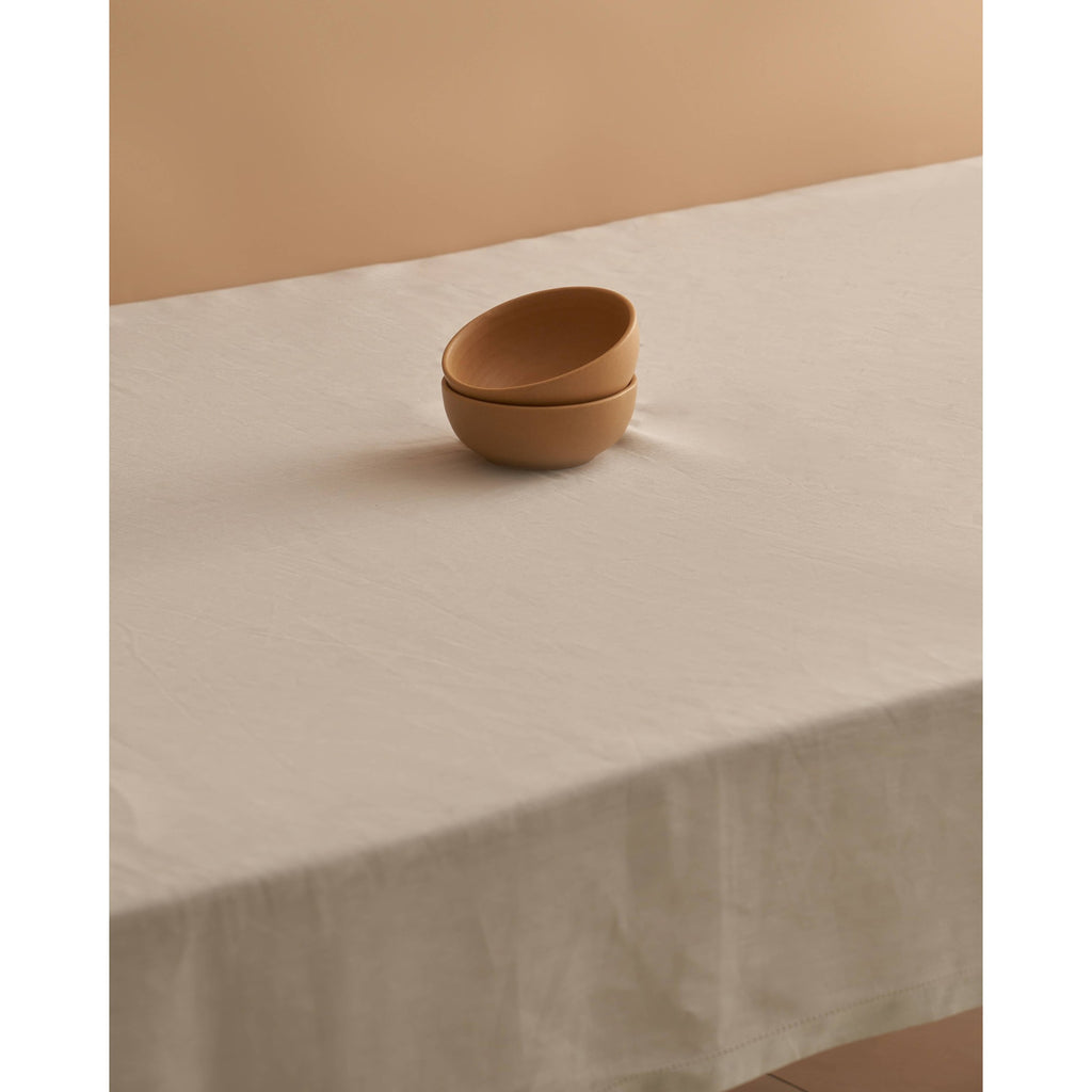 Linen Tablecloth with Hemstitch Border