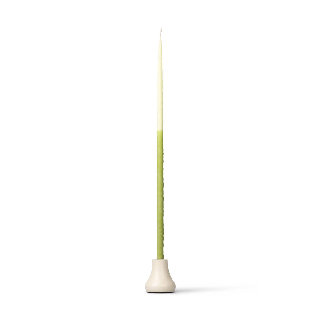 Thin Taper Candle Holders - Pearl White, Set of 6