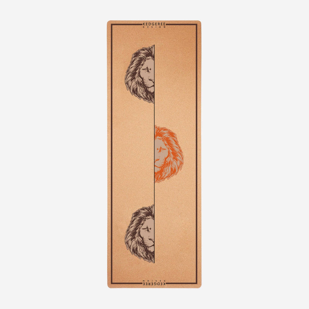 The Lion Cork Yoga Mat