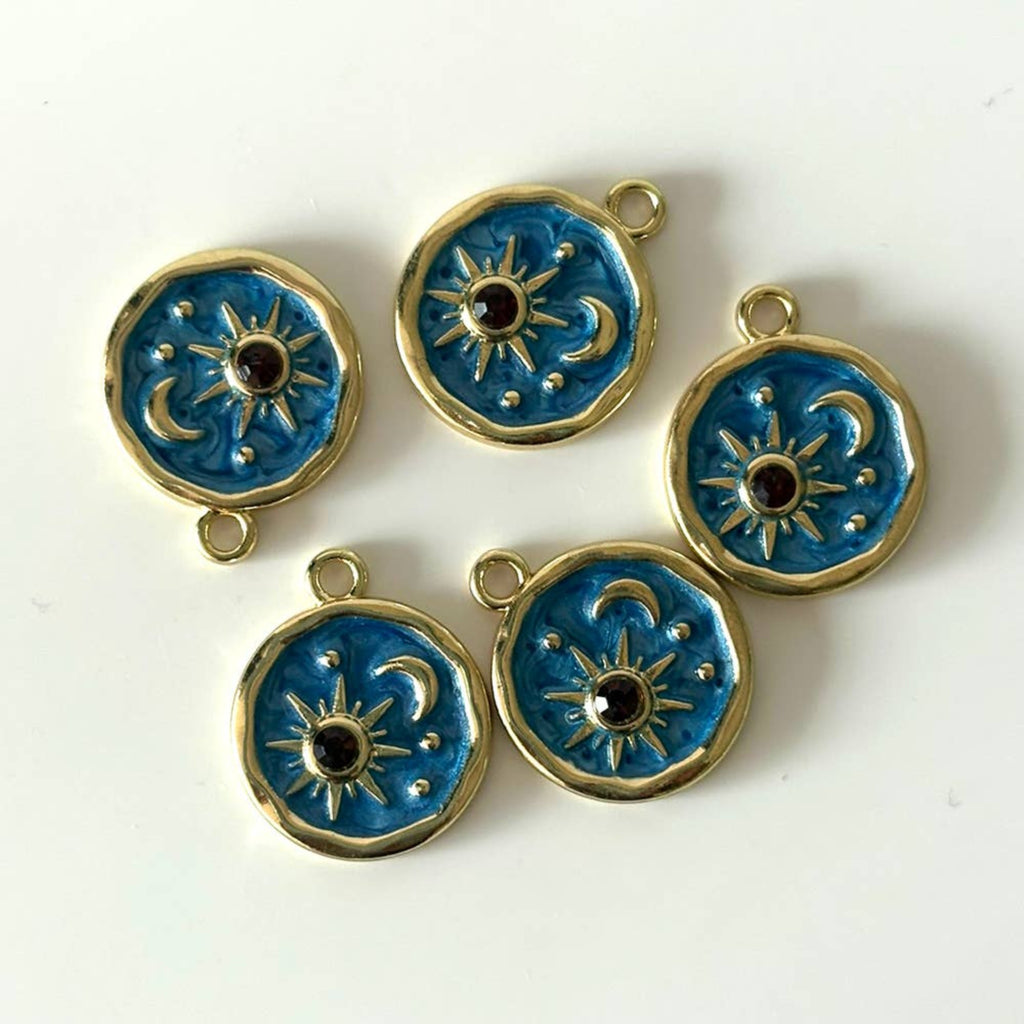 Sun & Moon Enamel Charm