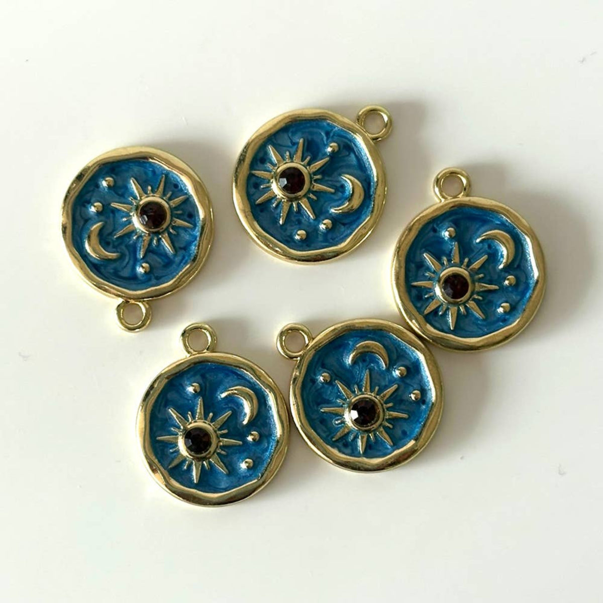 Sun & Moon Enamel Charm