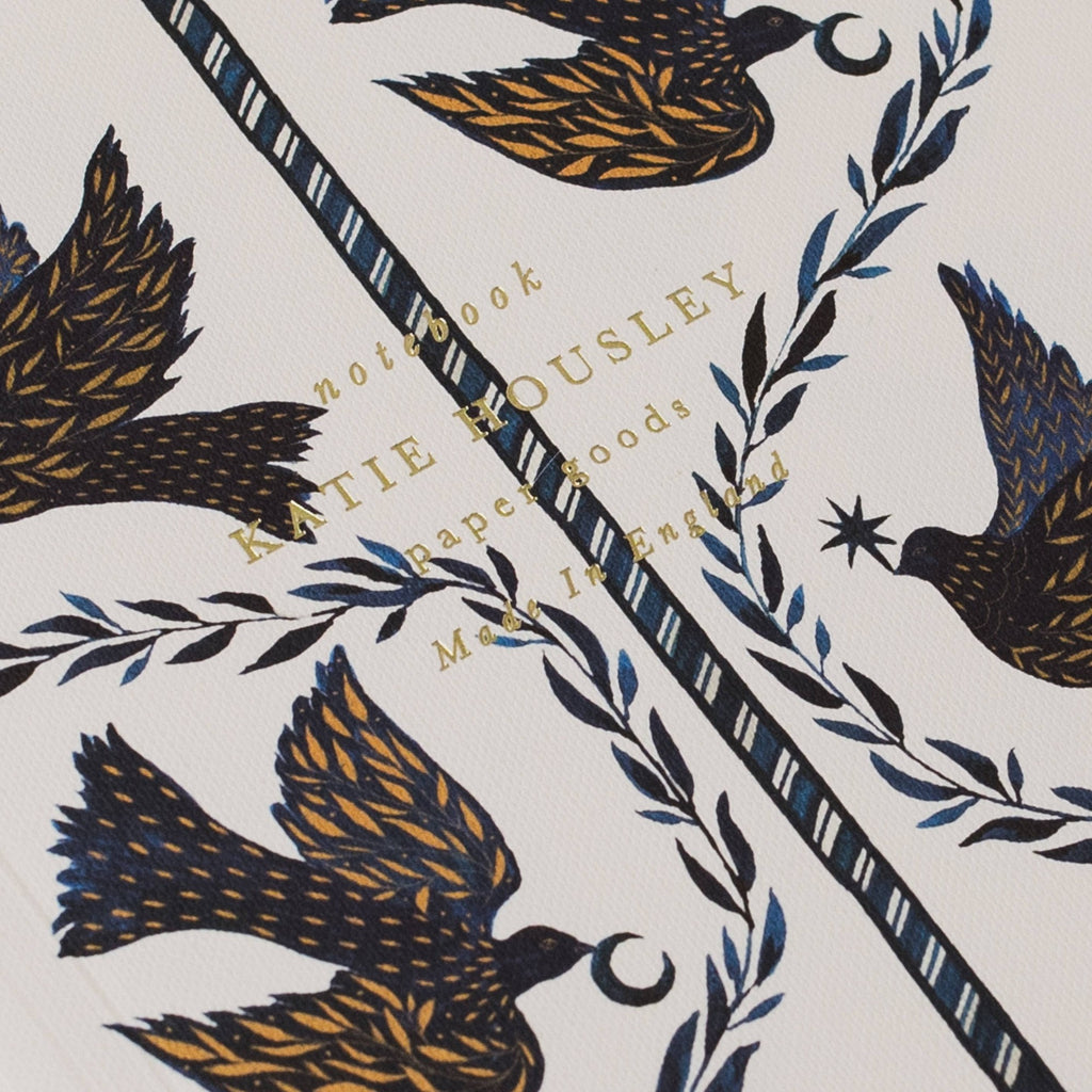 Dove Botanical Foiled A5 Lined Journal