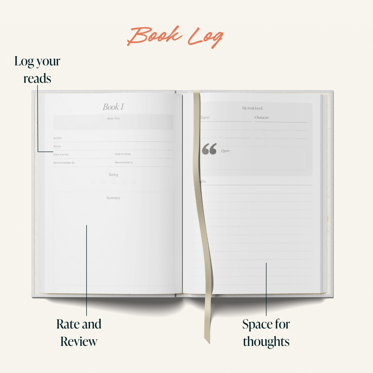 Yop & Tom Reading Journal - A5 Hardcover