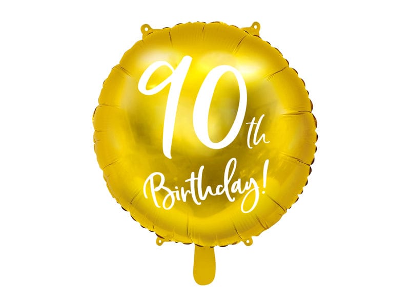 Balloons 90th Birthday Gold Foil Balloon