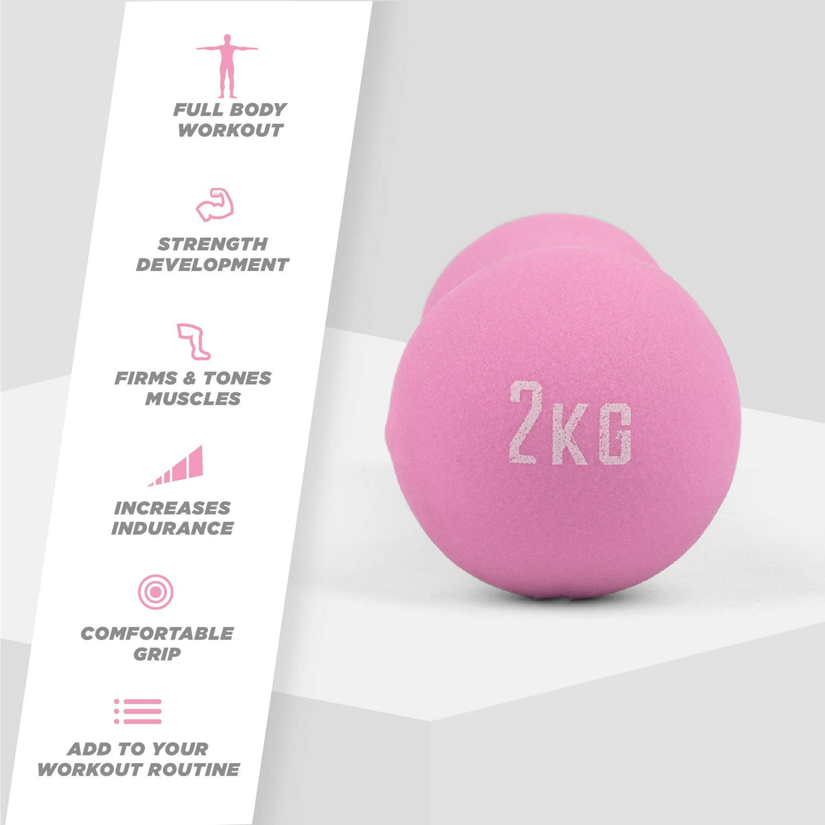 Dumbbell 2kg - Pink