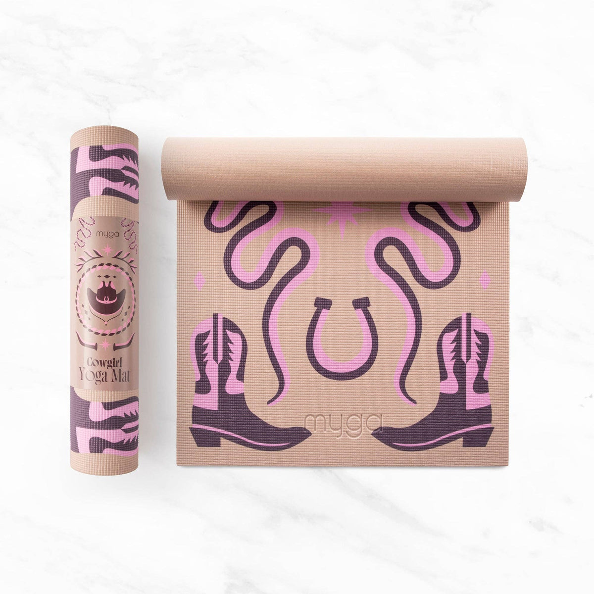 Myga Printed Yoga Mat - Cowgirl