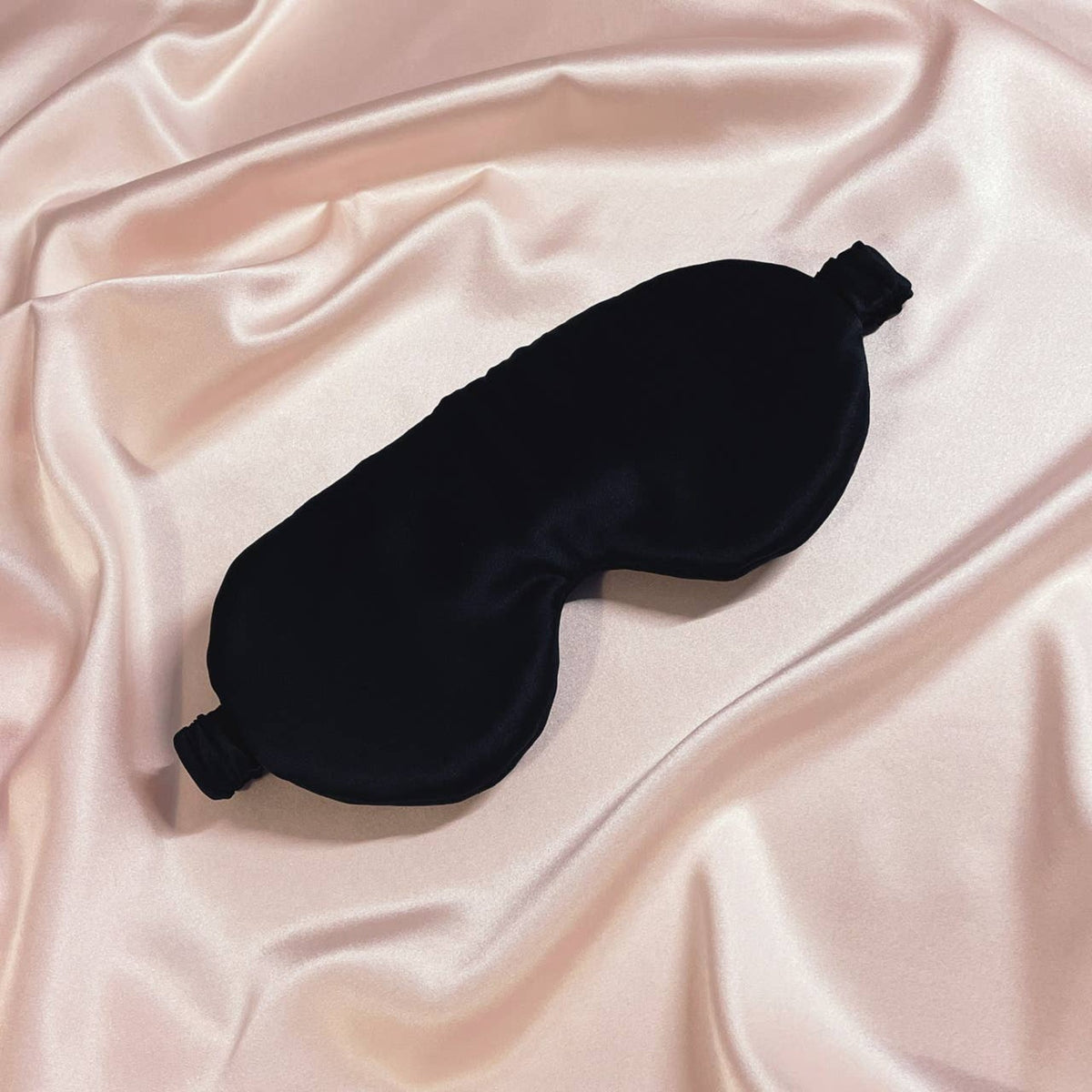 Eliza Mulberry Silk Eye Mask - Onyx Black