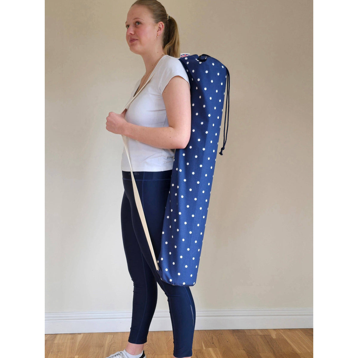 Yoga & Pilates Mat Bag - Dotty Navy