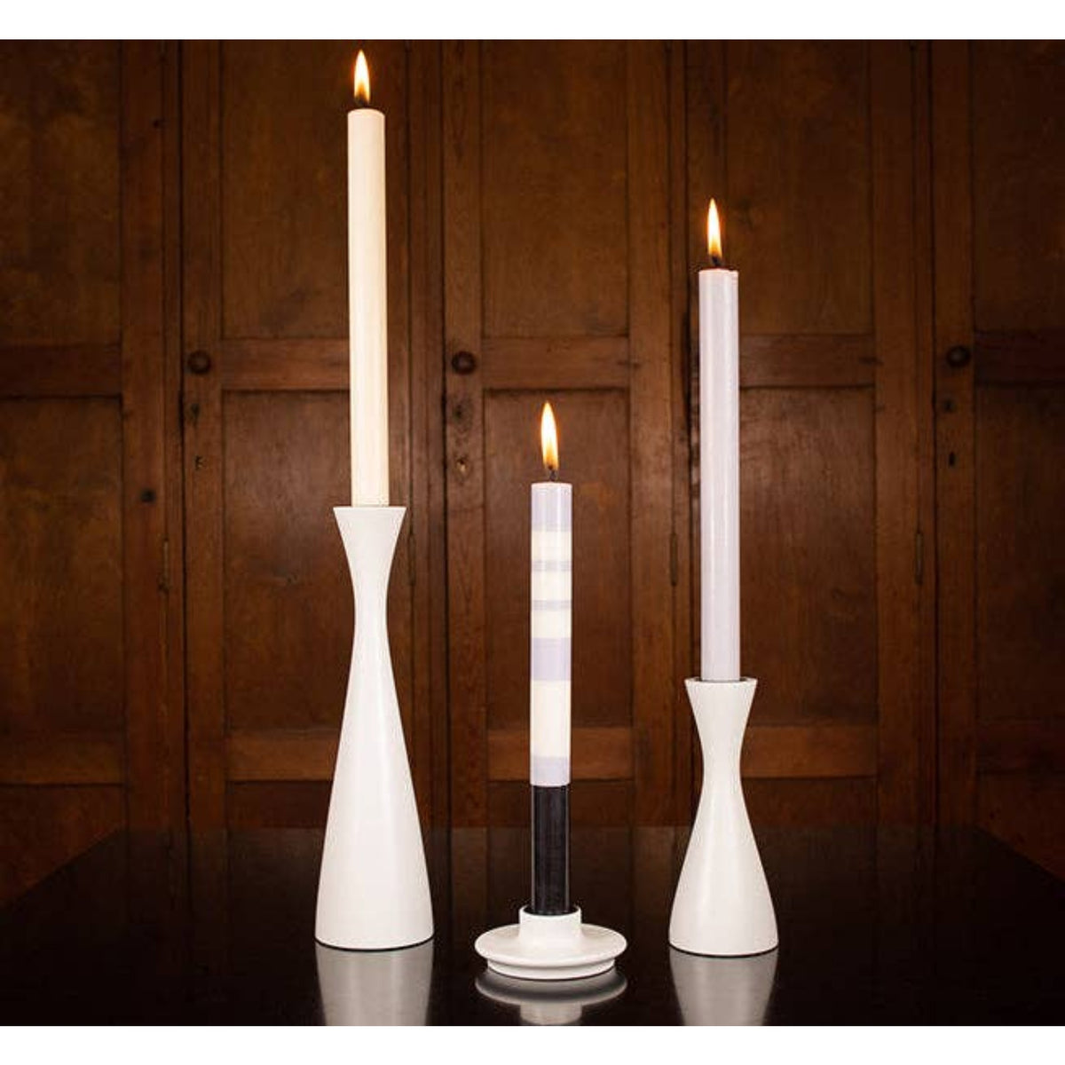 Small Candle Holder - Pearl White