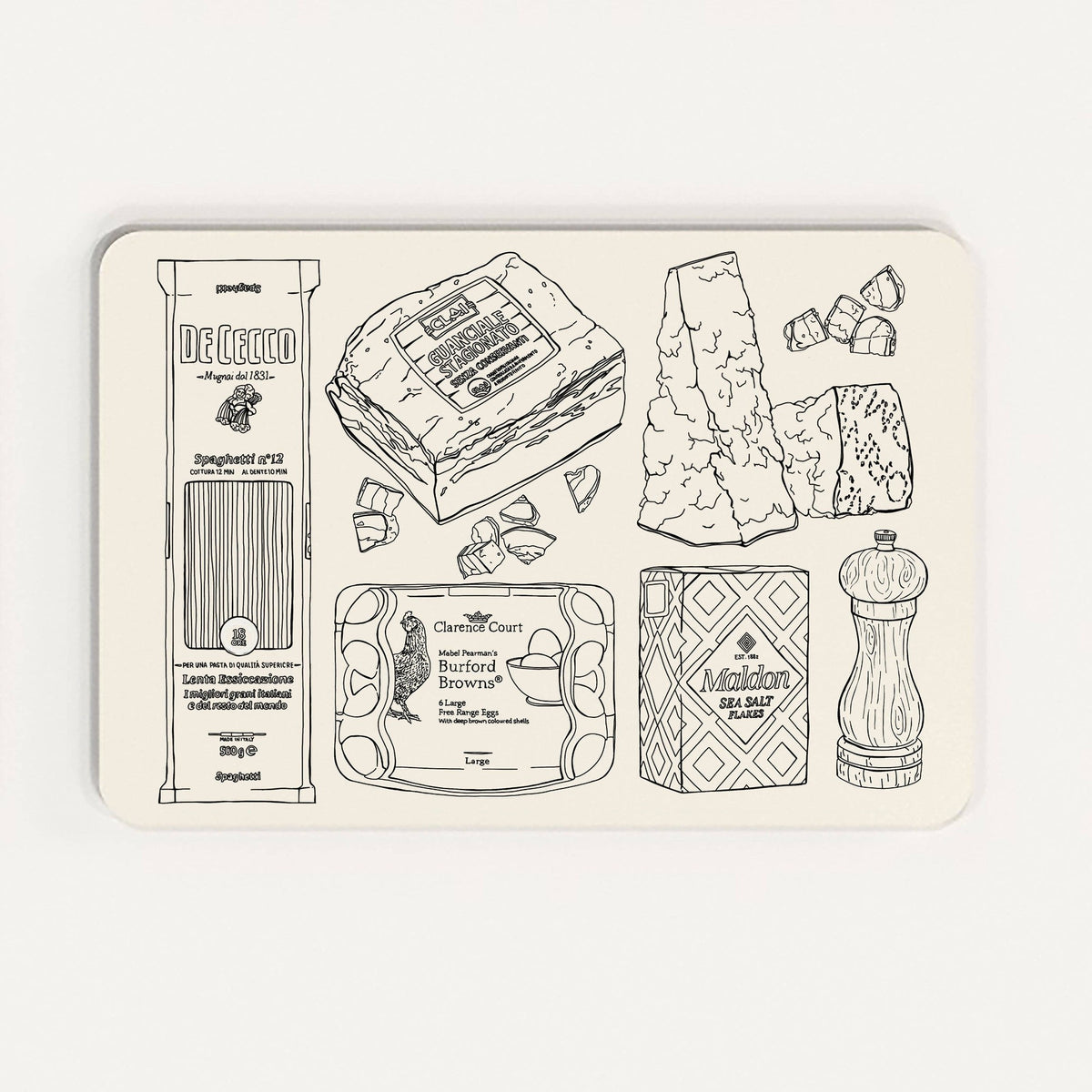 Pasta Placemats - Set of 6