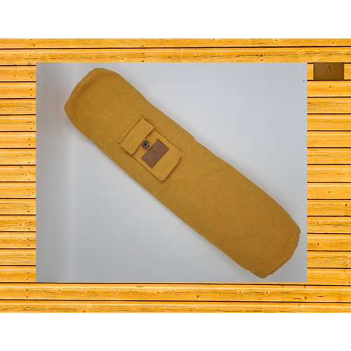 Cotton Linen Yoga Mat Bag - Mustard