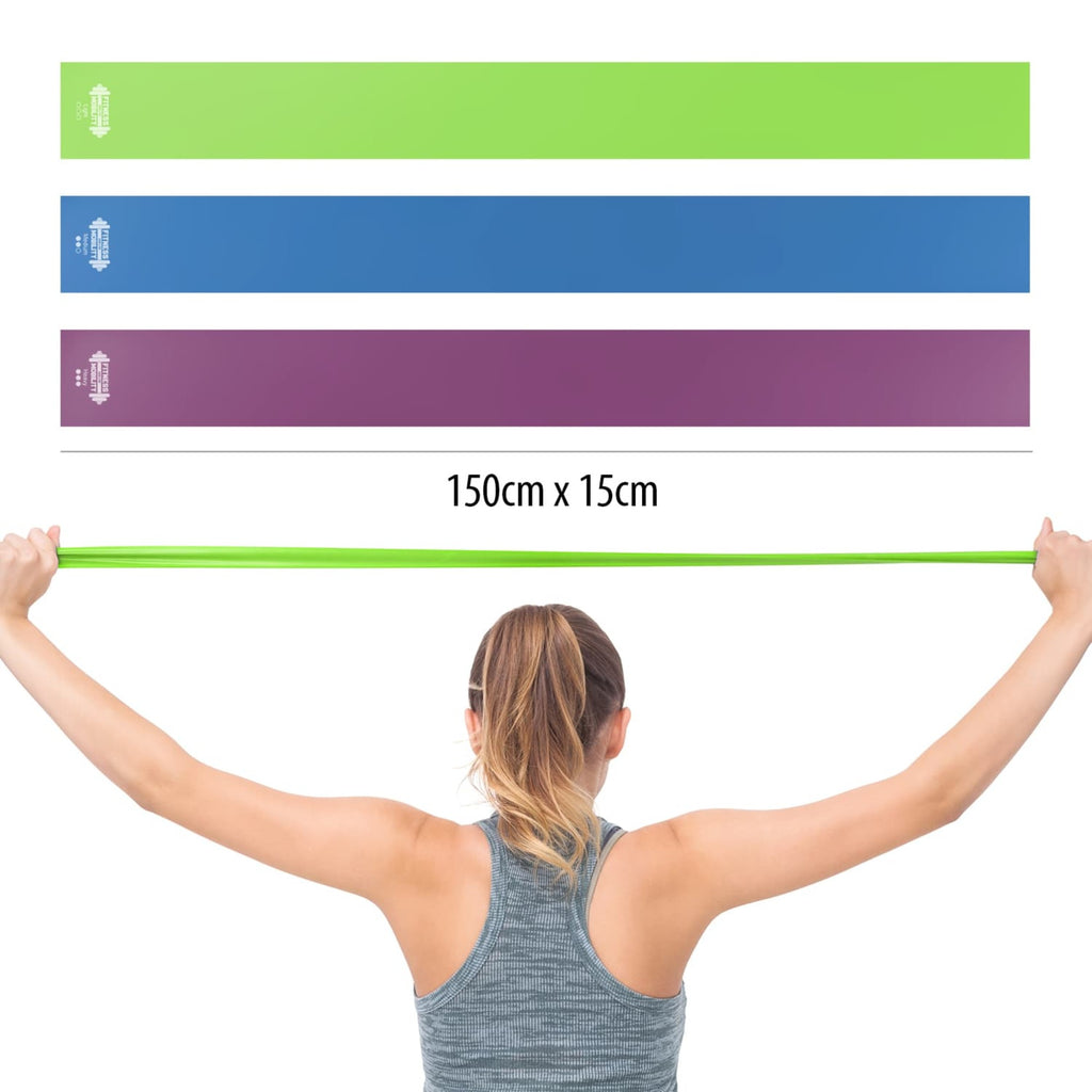 Stretch Resistance Bands 1.5m - Set of 3