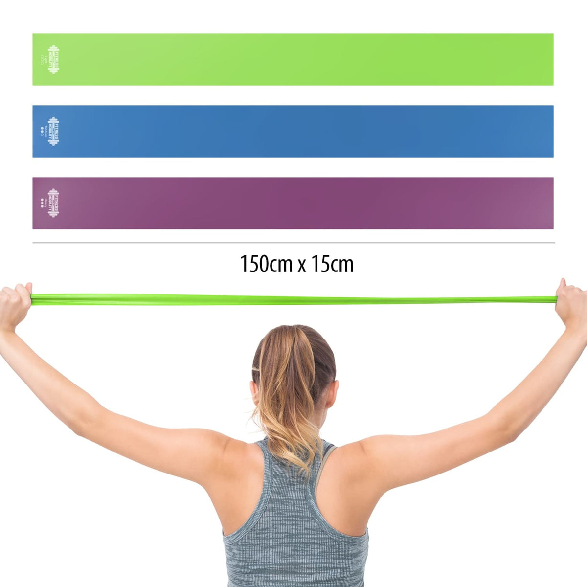Stretch Resistance Bands 1.5m - Set of 3