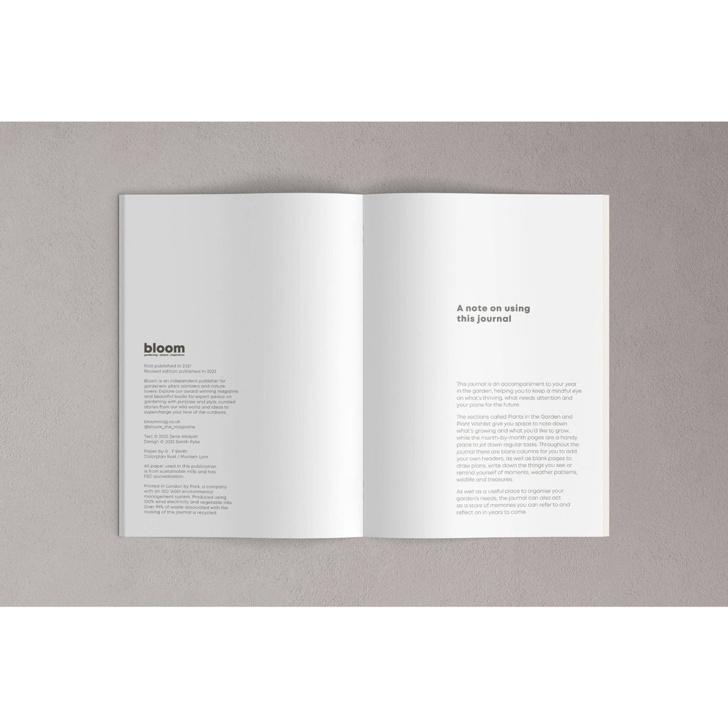 Gardener's Journal by Bloom