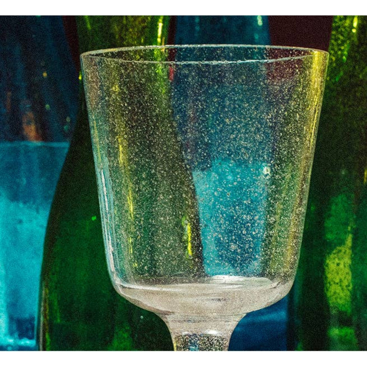 Handmade Wine Glass - Old Rose