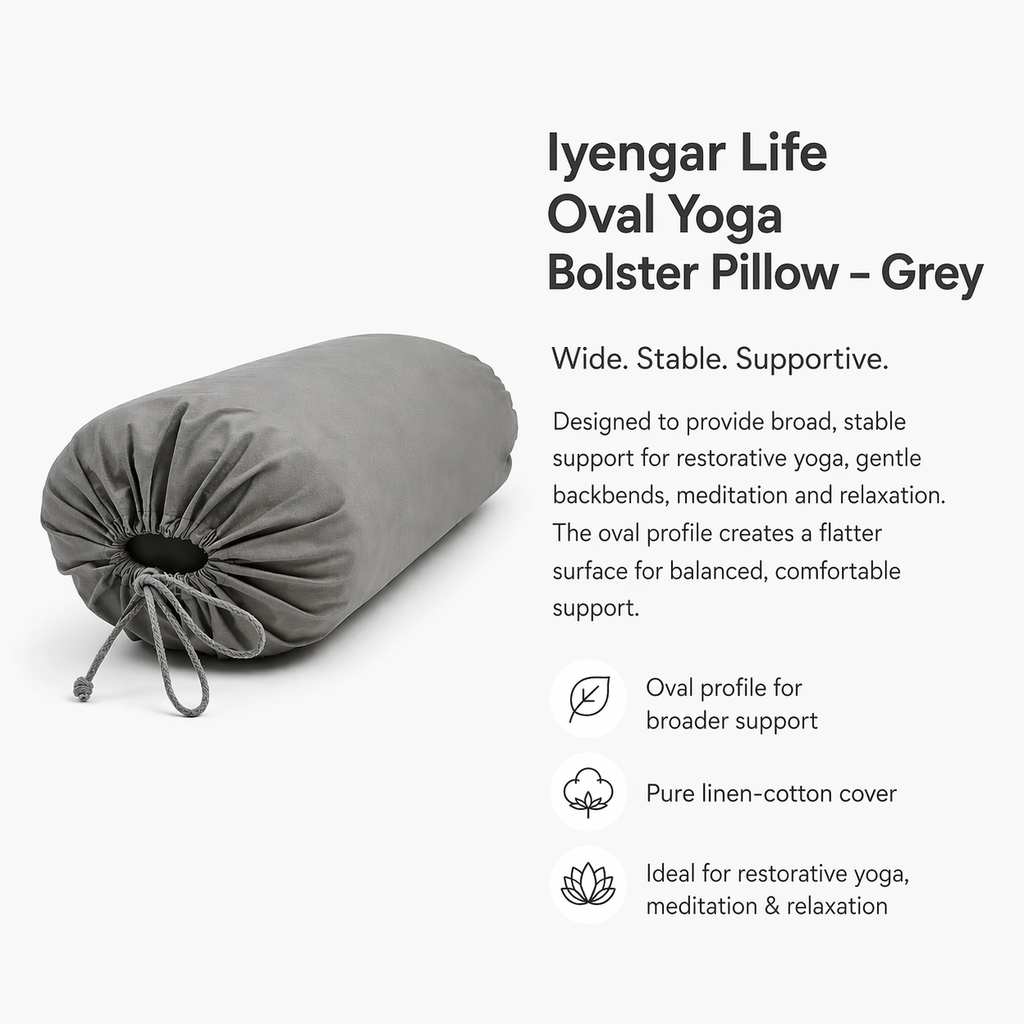 Oval Yoga Bolster for Restorative Yoga