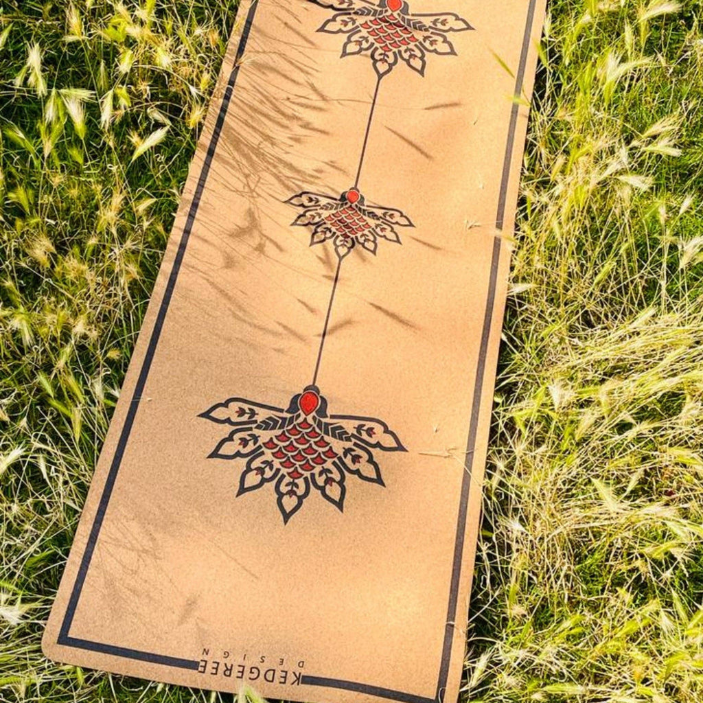 The Lotus Travel Cork Yoga Mat - 3mm