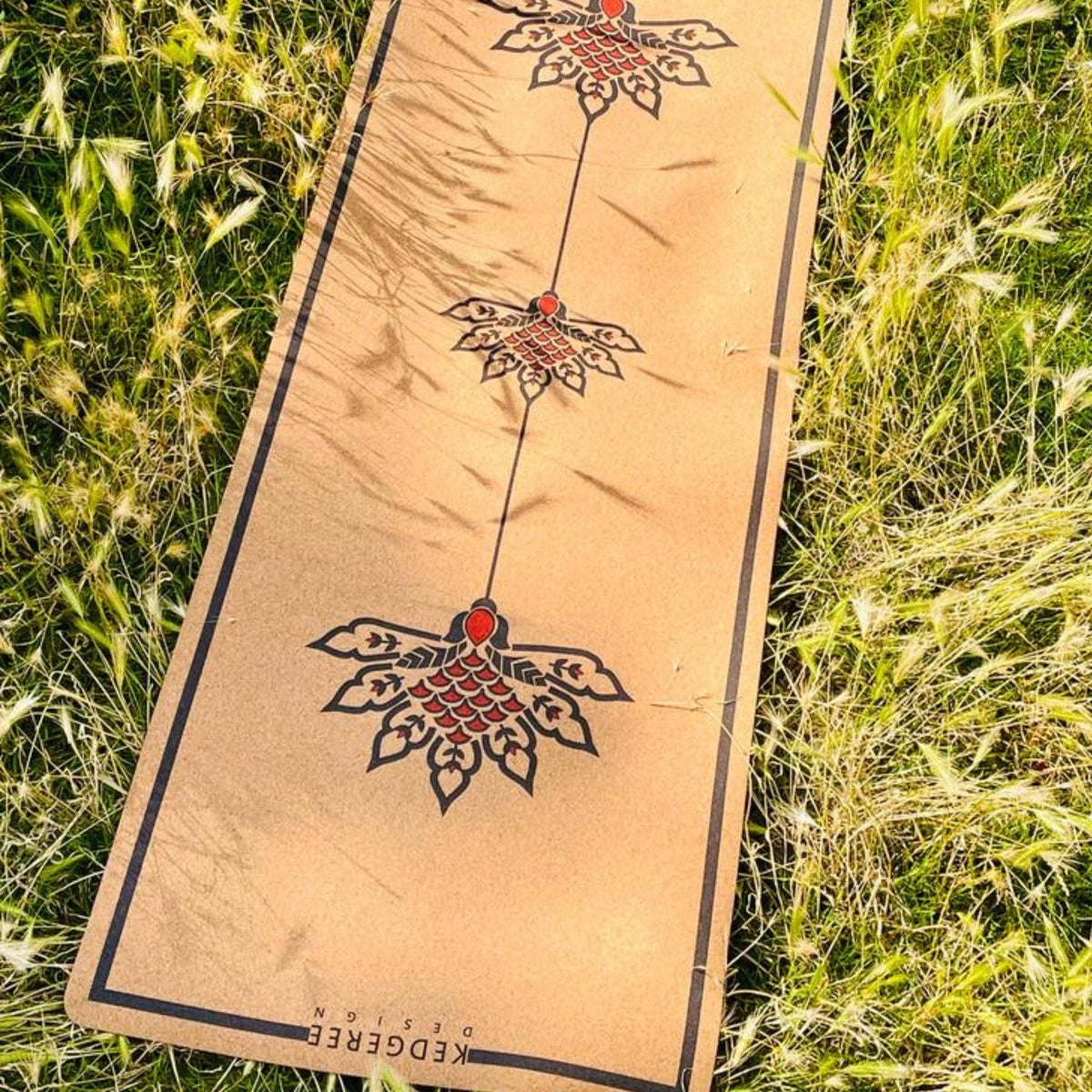 The Lotus Travel Cork Yoga Mat - 3mm