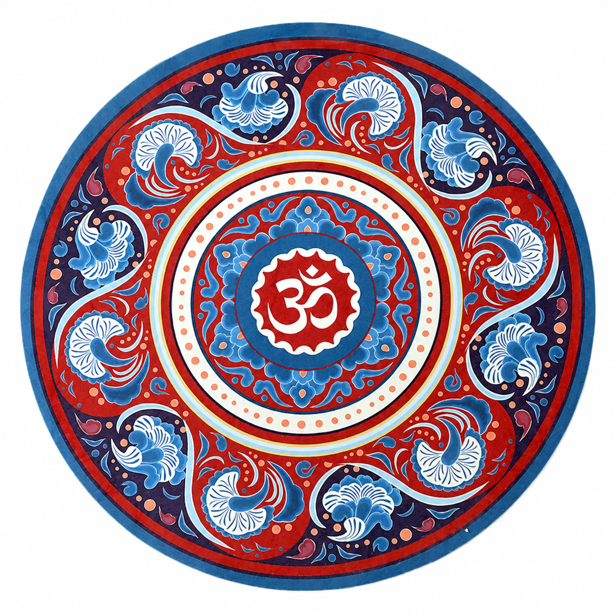 Round Mandala Meditation Mat