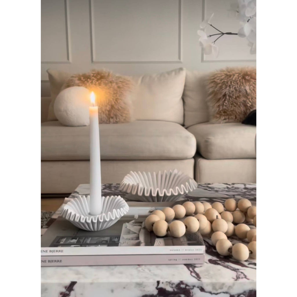Ruffle Candle Holder