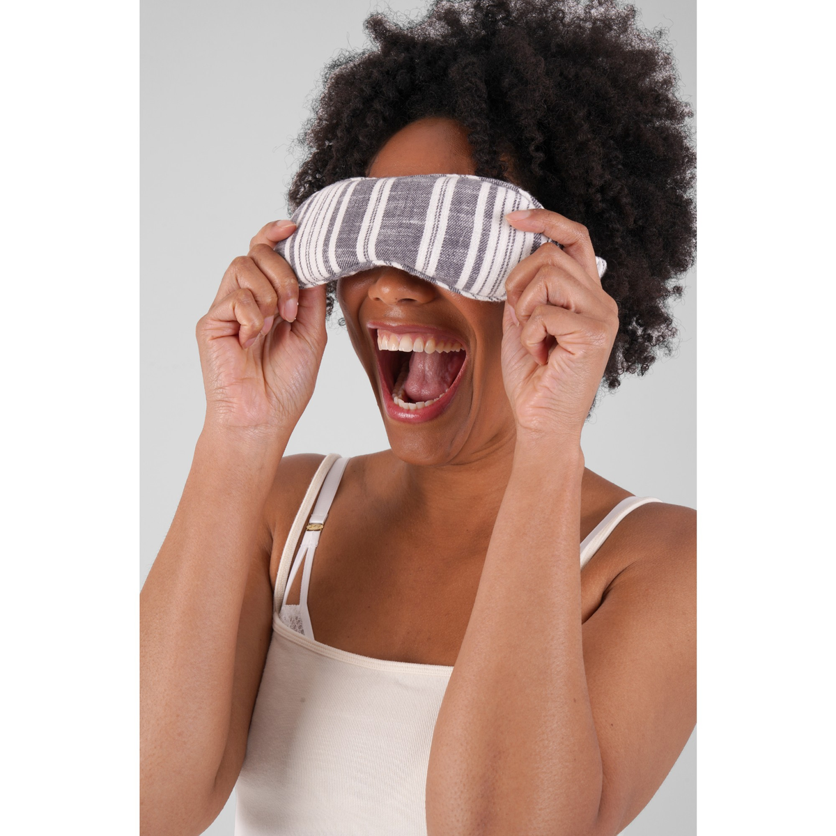Viola Organic Cotton Eye Mask - Dusty Blue