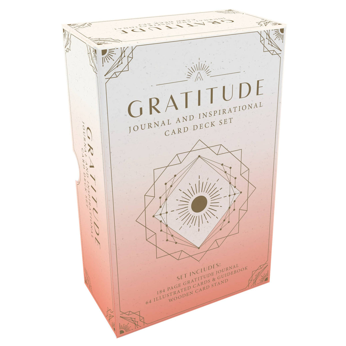 Gratitude Journal & Inspirational Card Deck Set