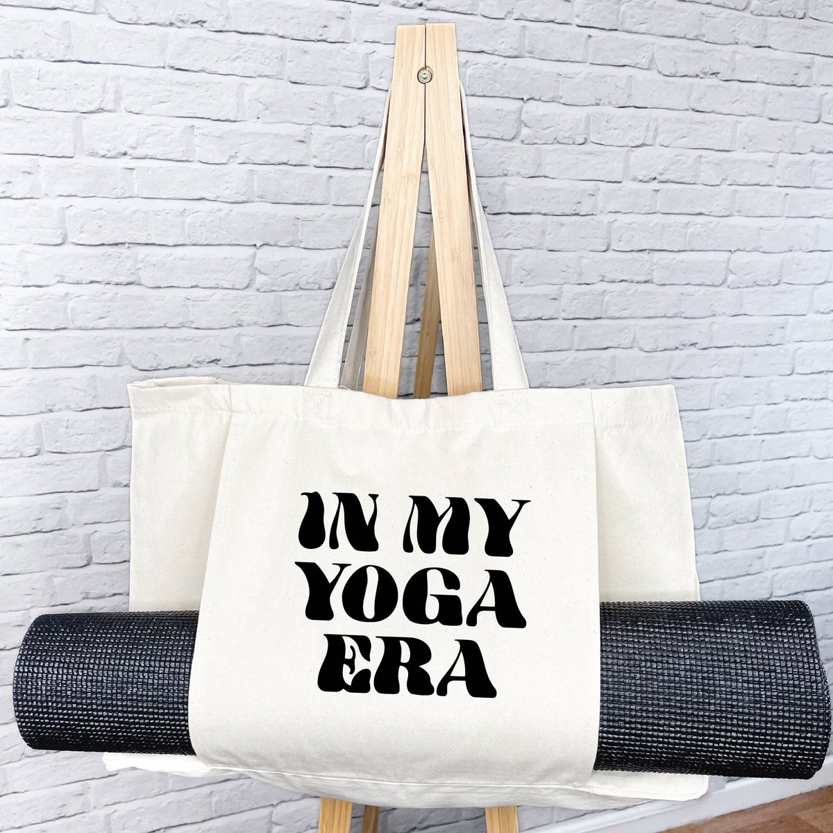 In My Yoga Era Organic Cotton Yoga Bag