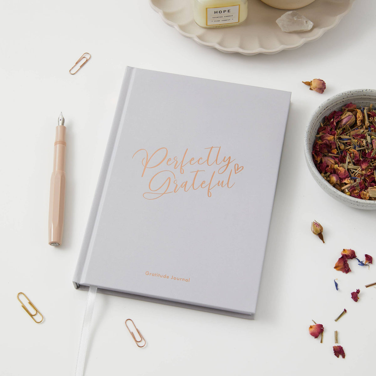 Gratitude Book - Dove Grey