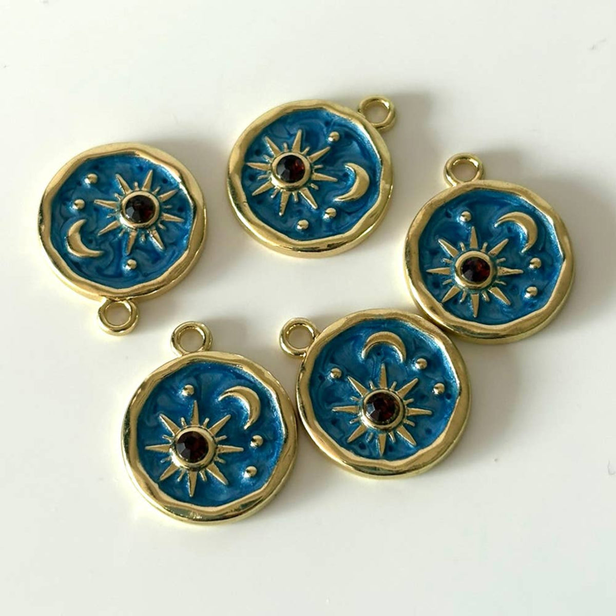 Sun & Moon Enamel Charm