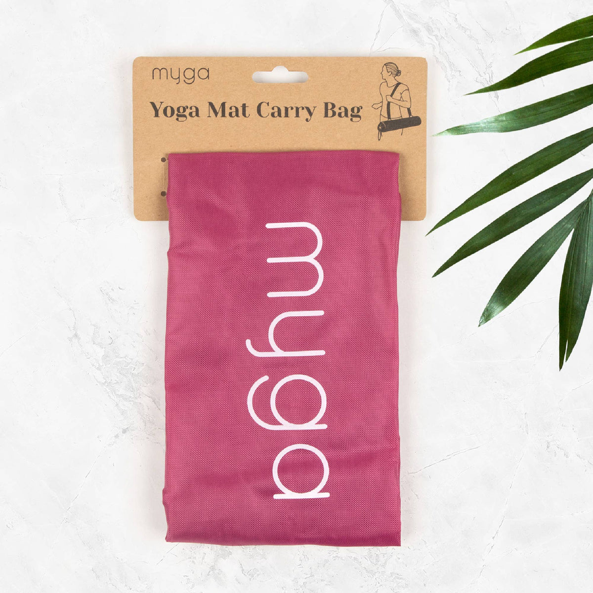 Myga Yoga Mat Carry Bag - Raspberry