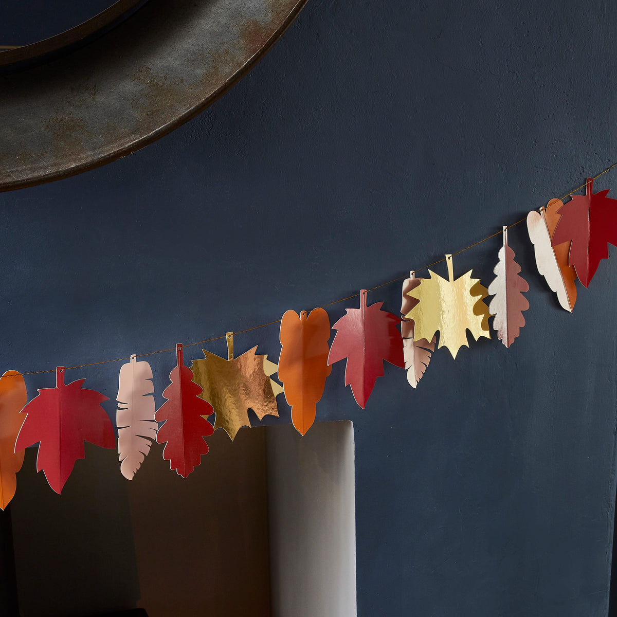 Autumn Leaf Garland - 2m - Halloween & Fall Decorations  Banners Autumn Leaf Garland - 2m