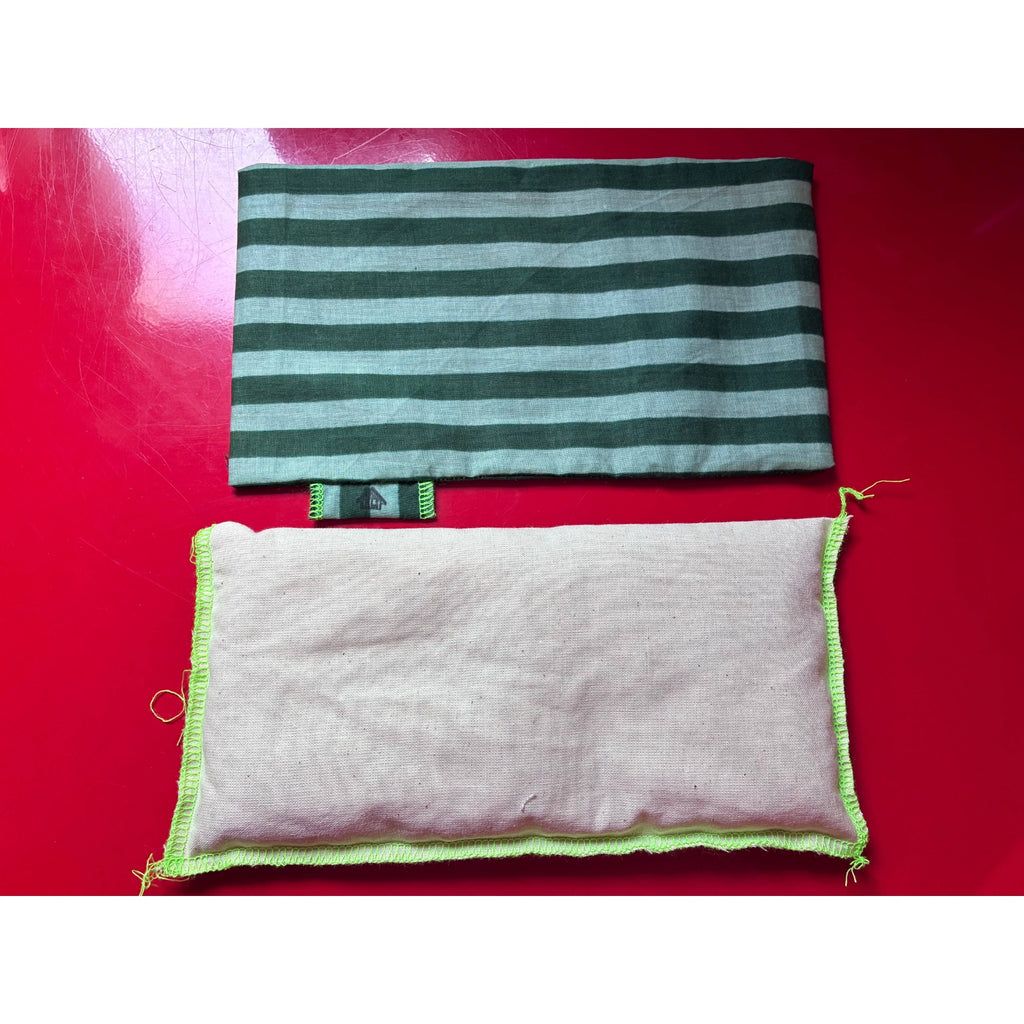 Lavender Eye Pillow - Green Stripe