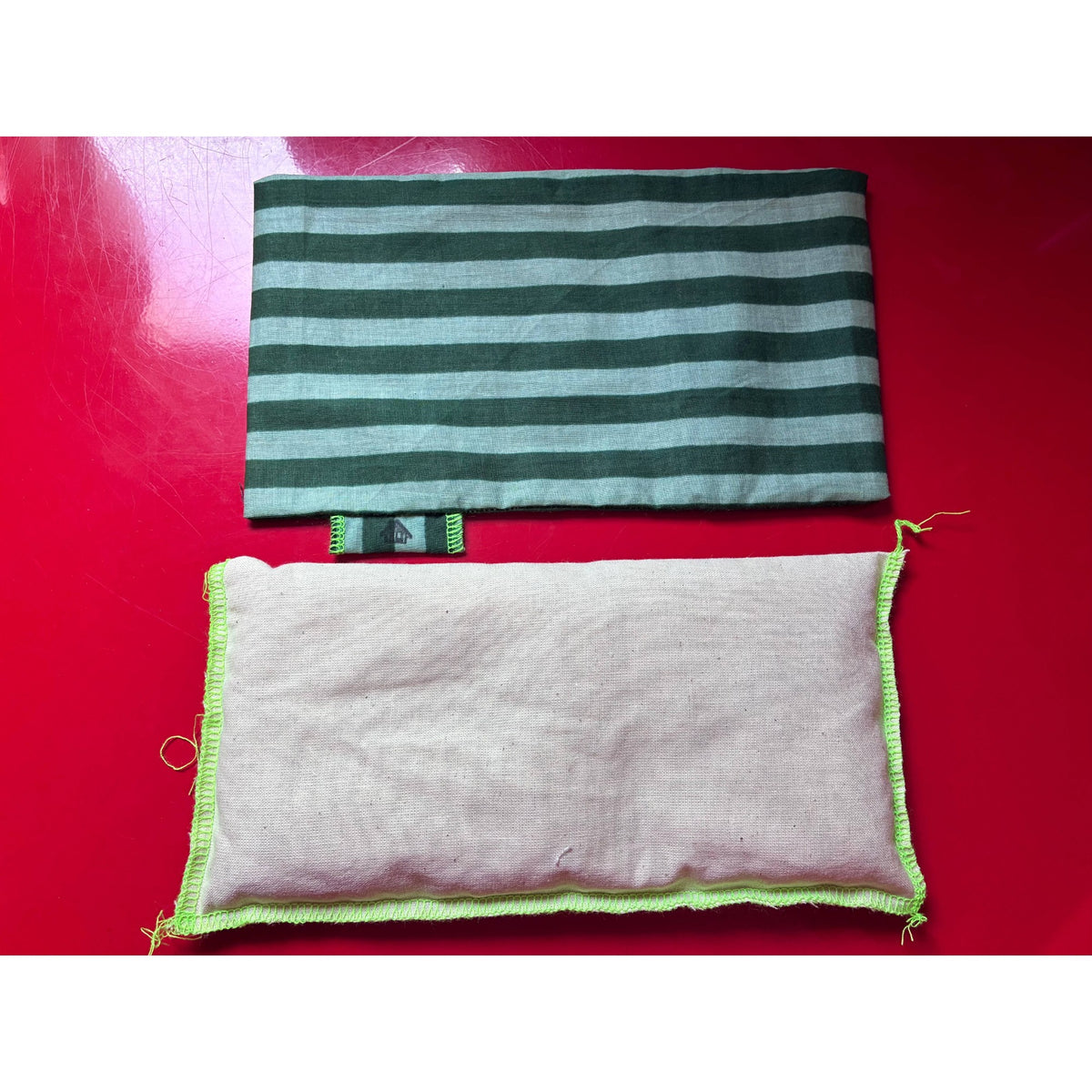 Lavender Eye Pillow - Green Stripe