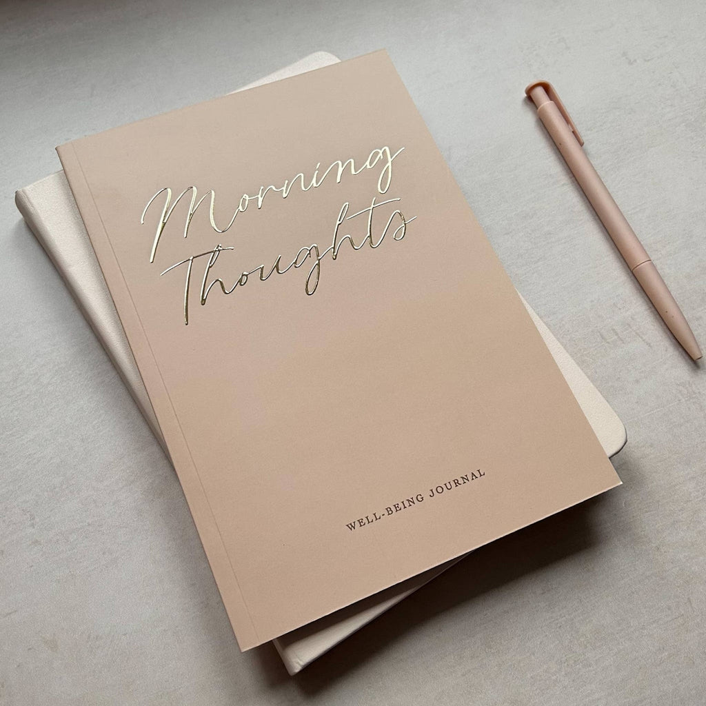 Morning Thoughts Well-Being Journal - Gold Foiled
