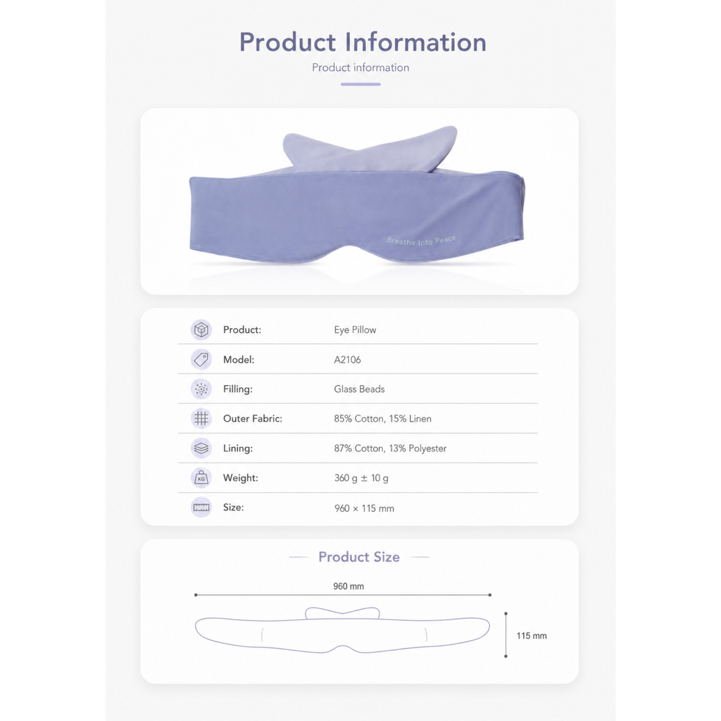 Weighted Eye Pillow for Yoga Nidra & Meditation