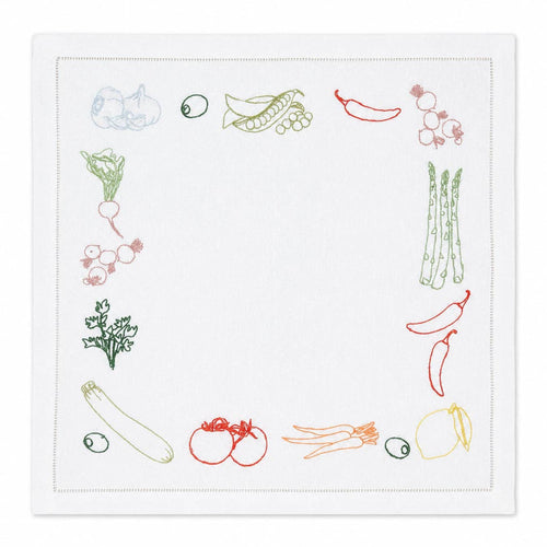 Allotment Embroidered Napkins - Pack of 4