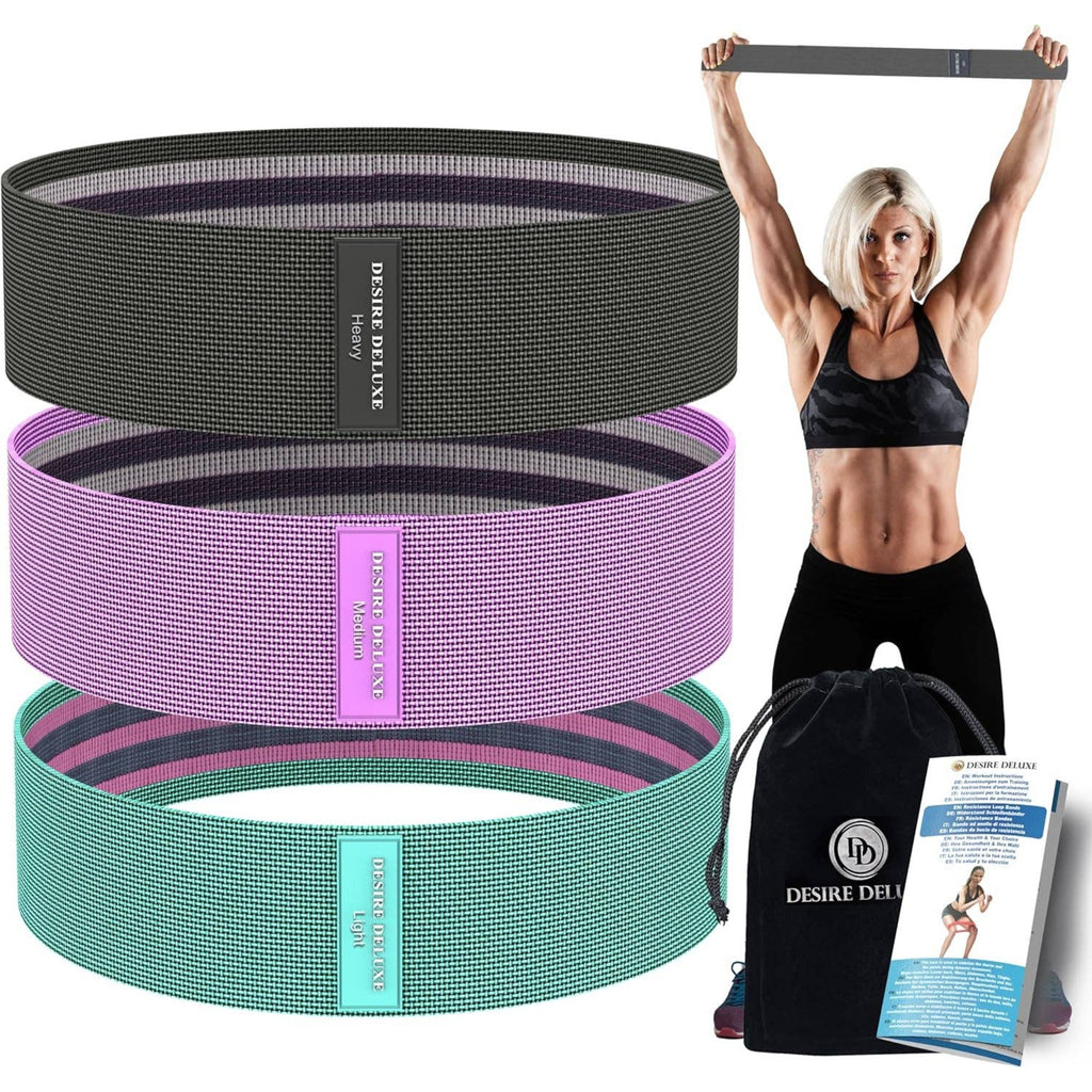 Fabric Resistance Bands - Set of 3