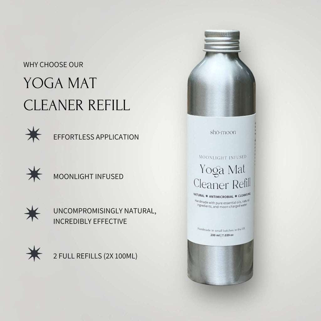 Moonlight Crystal-Infused Yoga Mat Cleaner - 200ml Refill