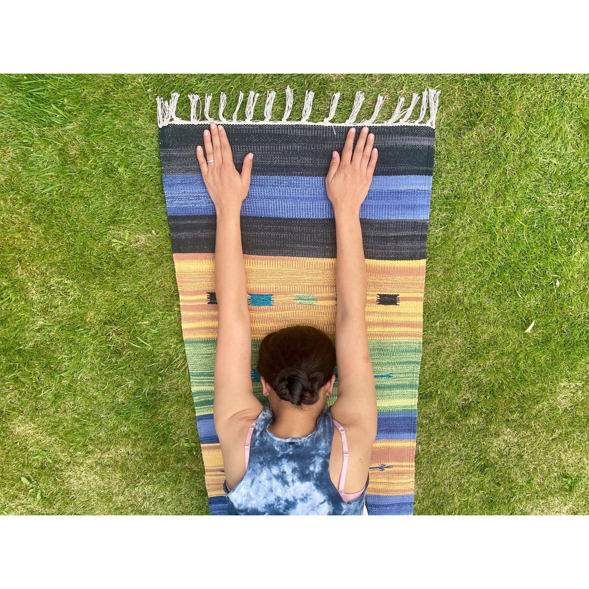 Handwoven Natural Cotton Yoga Mat