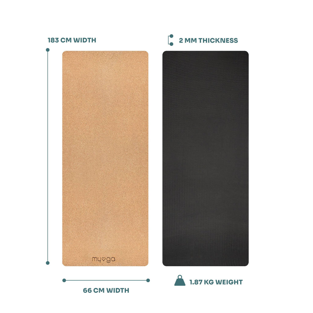 Myga Cork & Rubber Yoga Mat