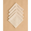 Hemstitch Border Napkins - Oat, Set of 4