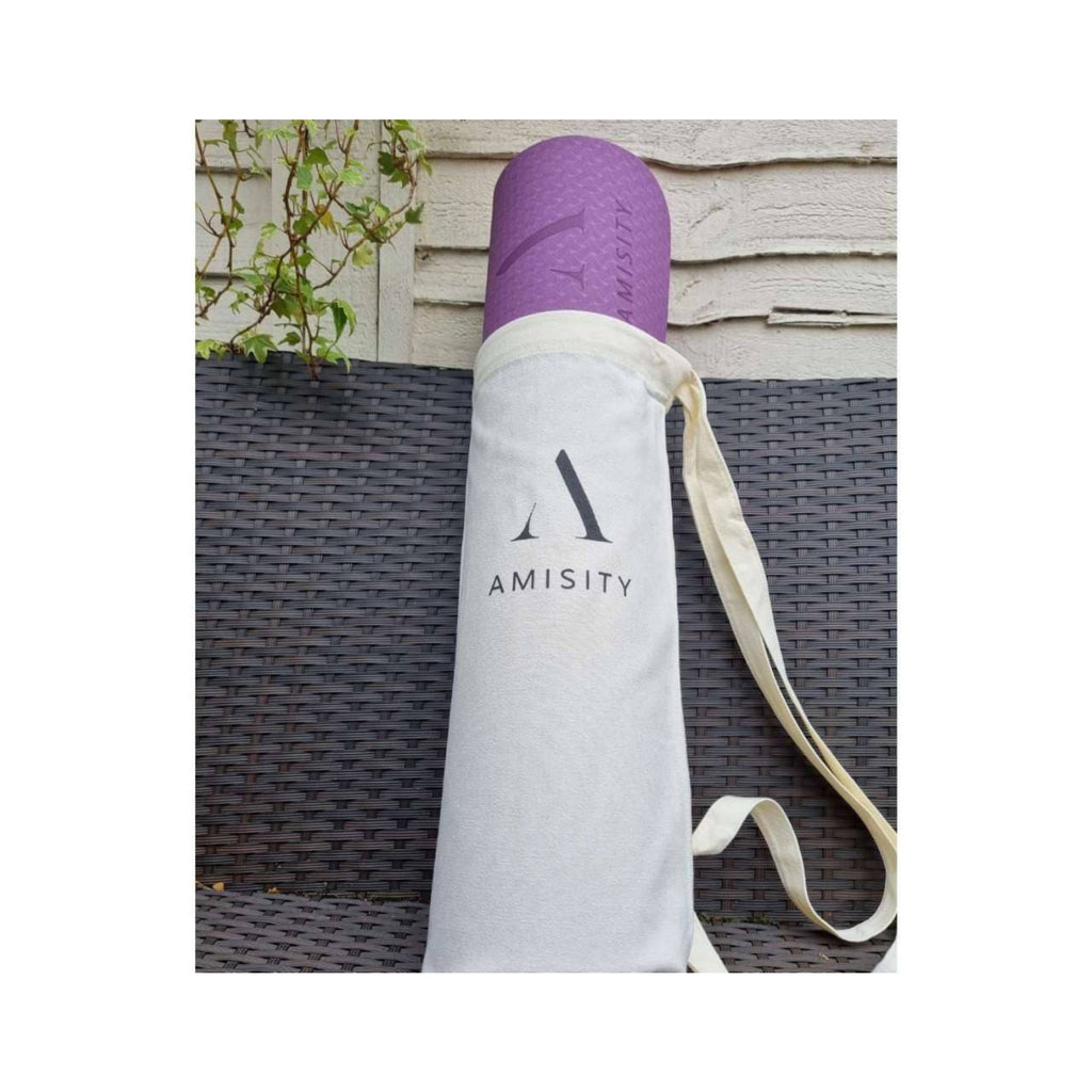 Canvas Yoga Mat Bag with Om Symbol