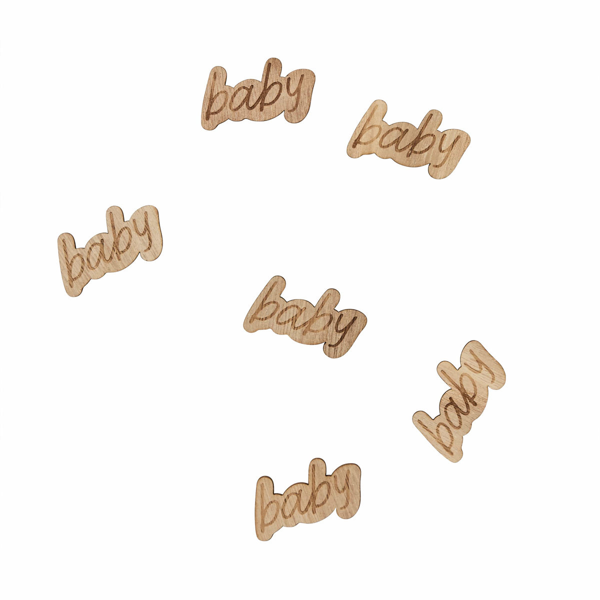 Baby Wooden Table Scatter | Baby Shower Supplies UK Party Decorations Baby Wooden Table Scatter