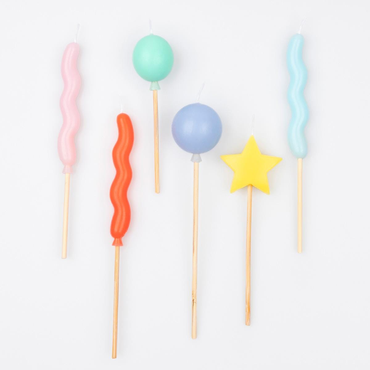 Balloon Birthday Candles x 6 | Meri Meri Birthday Party Birthday Candles Balloon Birthday Candles x 6