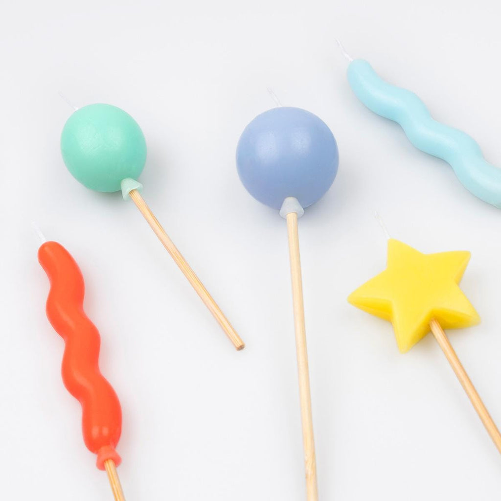 Balloon Birthday Candles x 6 | Meri Meri Birthday Party Birthday Candles Balloon Birthday Candles x 6