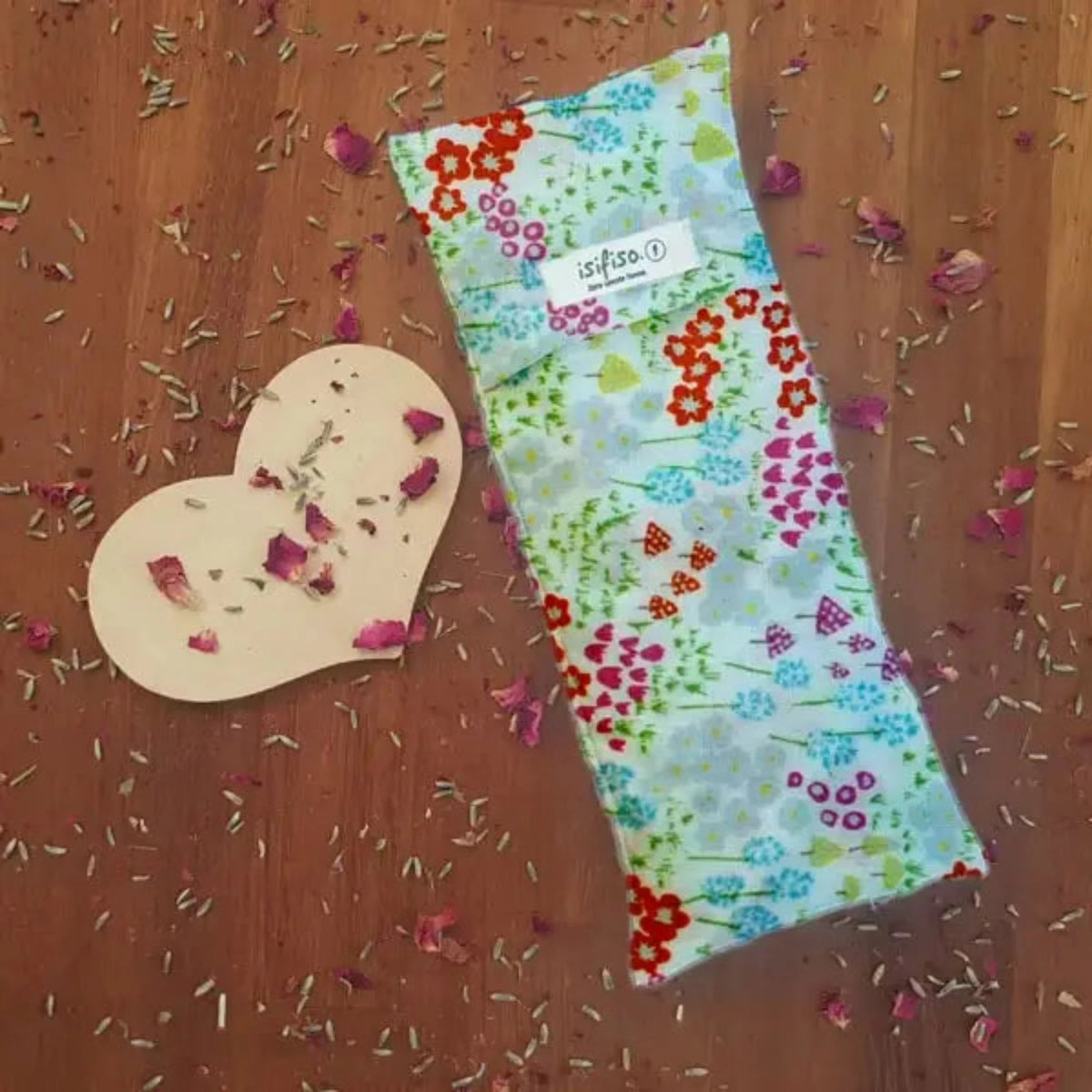 Weighted Eye Mask - Unscented - Ditsy flowers / Rice, Wheat