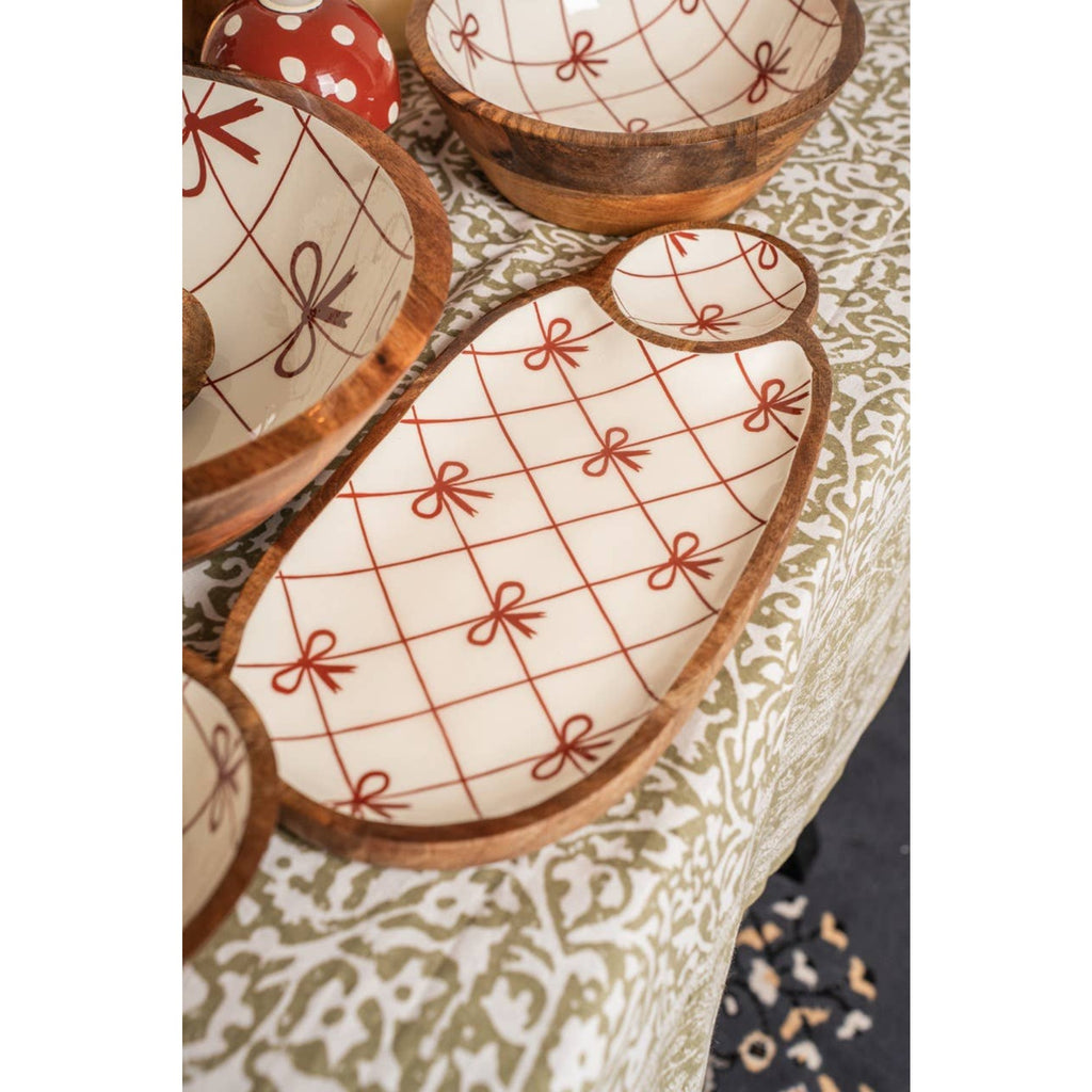 La Bow Hand-Painted Platter