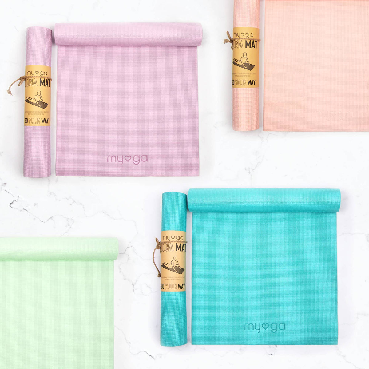 Myga Entry Level Yoga Mat - Brights